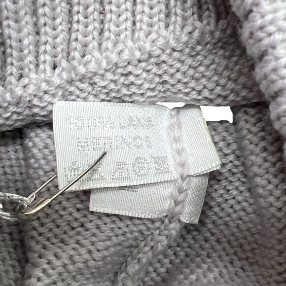 Catya Knit Hat White Bow 100% Merino Wool Soft Gray NWT 2-4 Years - Picture 4 of 4